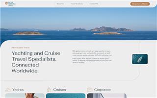Blue Marine Travel website preview