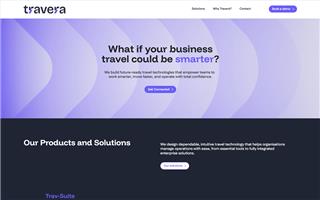 Travera website preview